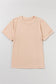 Casual Plain Crew Neck Tee
