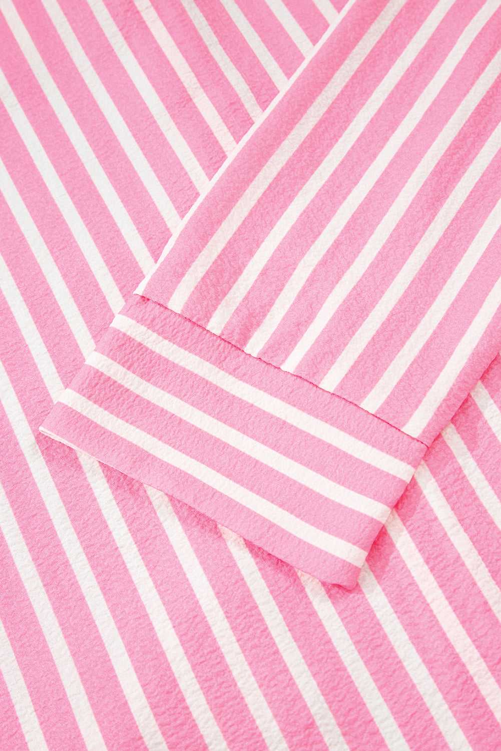 Sleeve and cuff detail of long sleeve pyjama shirt