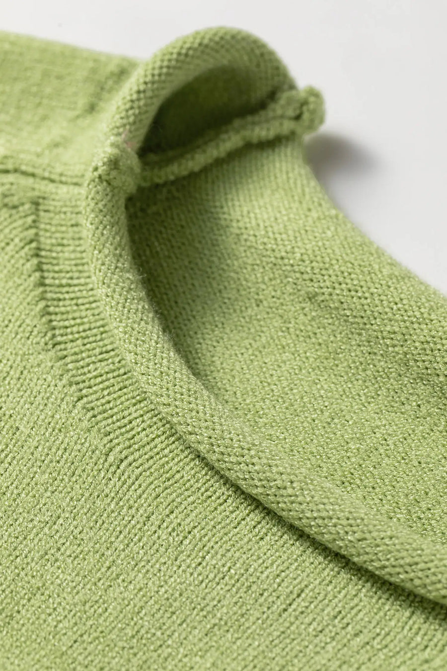 Fish Knit Oversized Round Neck Sweater