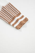 Loose Fit Striped Jumper – Two-Tone