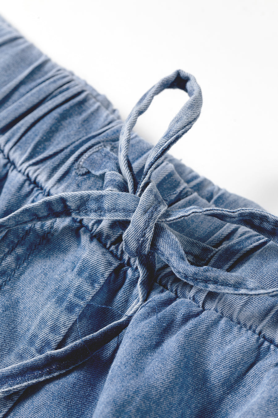 Plus Size Tiered Ruffled Wide Leg Denim Pants Women UK