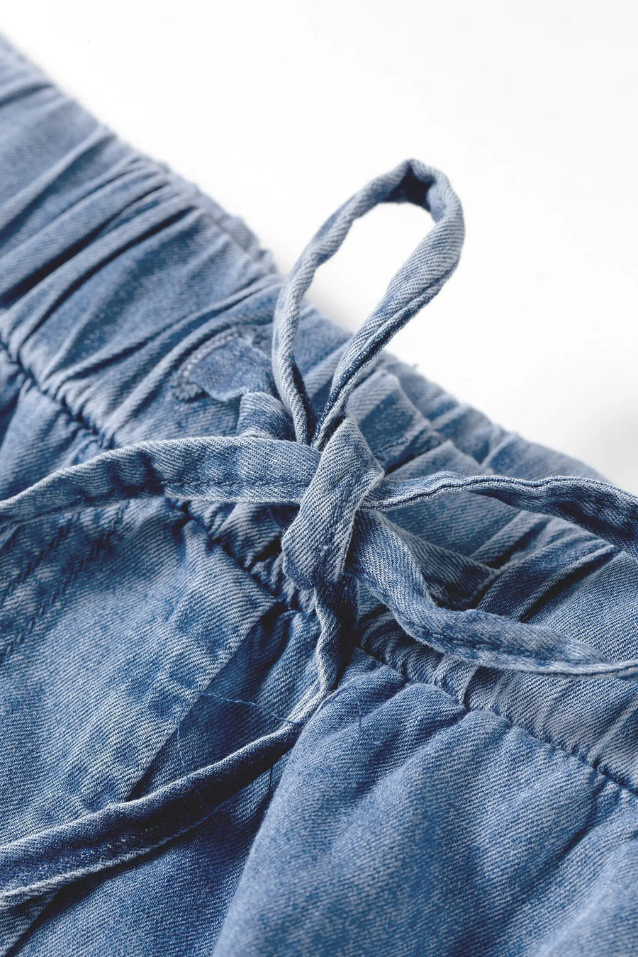 Plus Size Tiered Ruffled Wide Leg Denim Pants Women UK