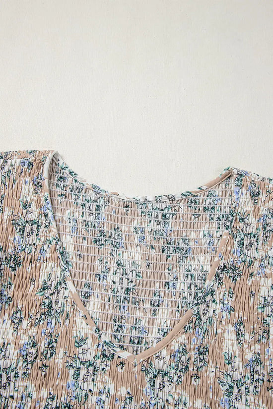 Maple grove floral maxi dress smocked puff sleeve | boho style