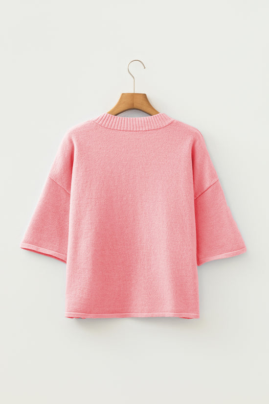 Pastel Fuzzy Knit Boxy Cardigan