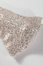 Open Back Sequin Party Top – Bell Sleeves