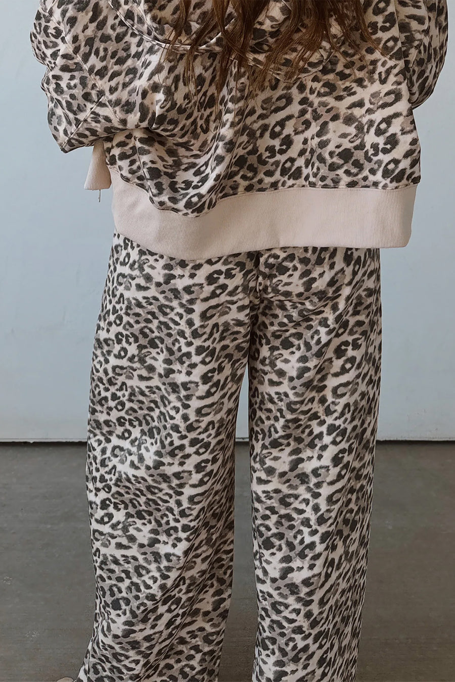 Multicolour Leopard Print Wide Leg Full Length Pants