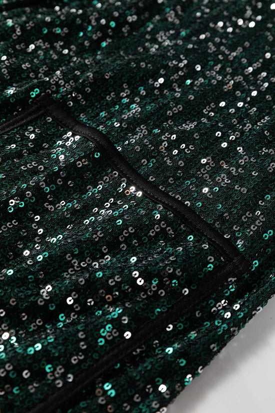 Evergreen Glitter Sequin Blazer