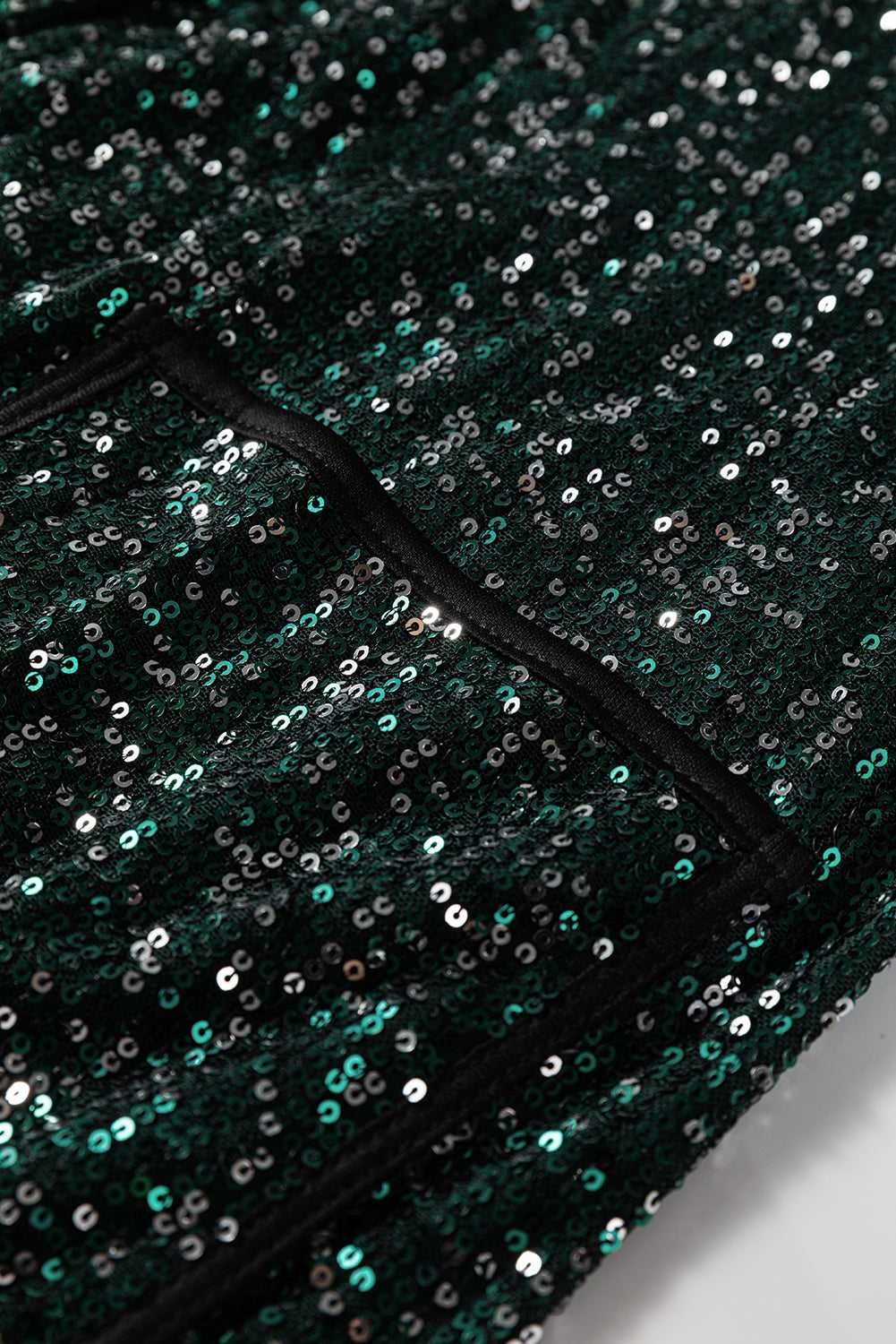 Evergreen Glitter Sequin Blazer