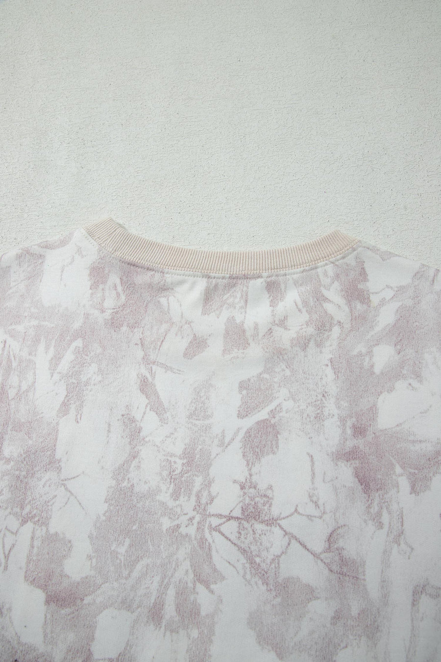 Camo Print Raw Edge Cropped Top & Skirt Set