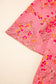 Rose Red Floral Loose Shirt - Fashionfitz