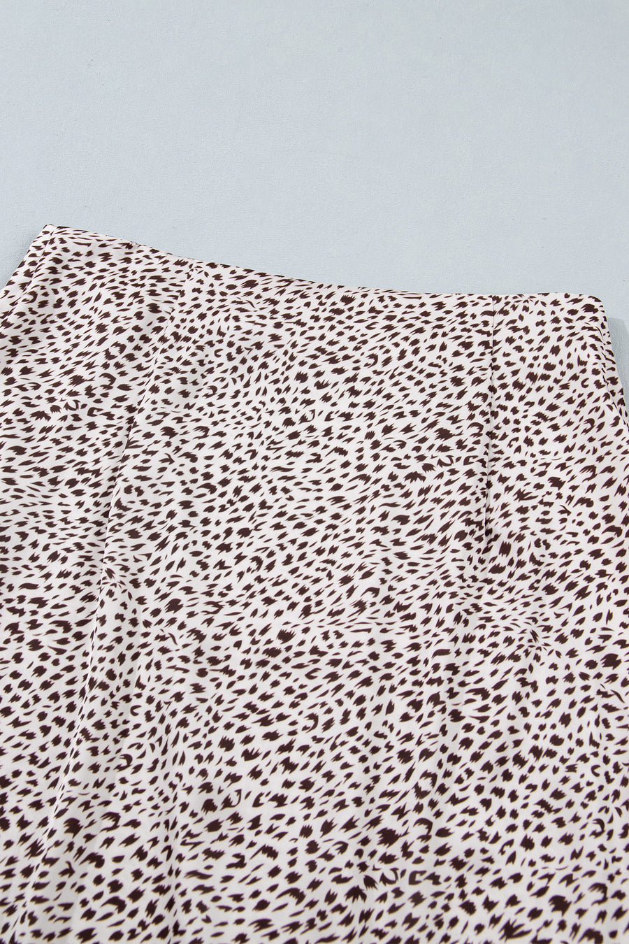 Cheetah Print Lace Trim Split Maxi Skirt Western Women UK
