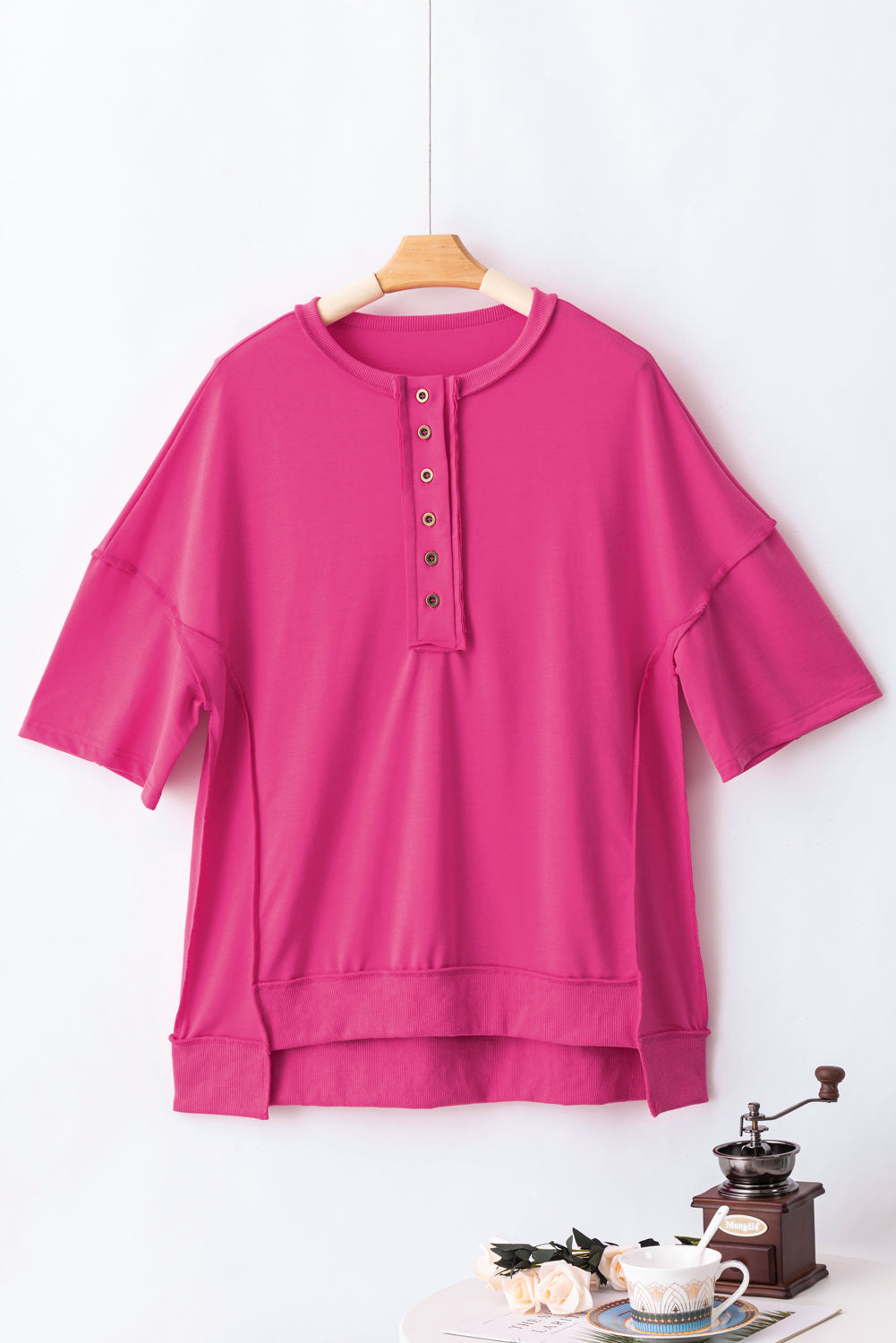 Wide Sleeve Tunic Top