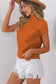 Cozy Oatmeal Sweater Dress – Soft Ribbed Knit with Pockets & Short Sleeves