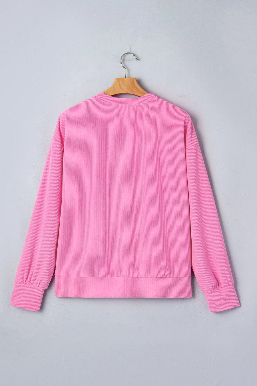 Bonbon Sweet Girl Embroidered Graphic Rib Textured Top Women UK