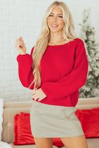 Festive Bow‑Back Backless Jumper