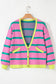 Urban Stripe Loose Cardigan
