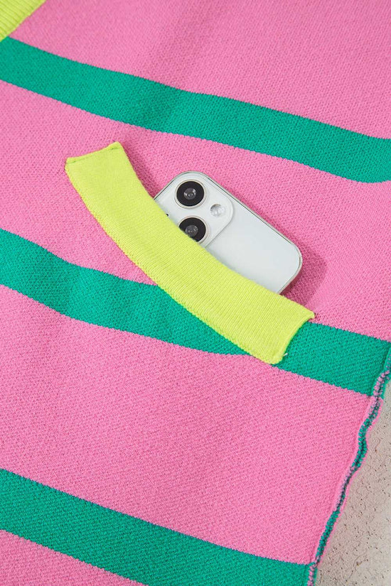 Urban Stripe Loose Cardigan