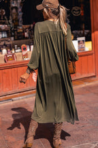 Green Lightweight Duster Cardigan