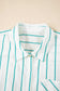 White shirt with green stripes on a beige background