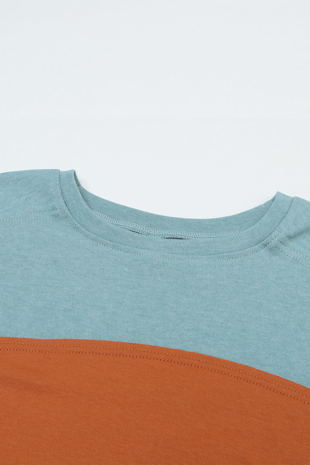 Green Colorblock Bishop Sleeve Top - Striped Casual Chic