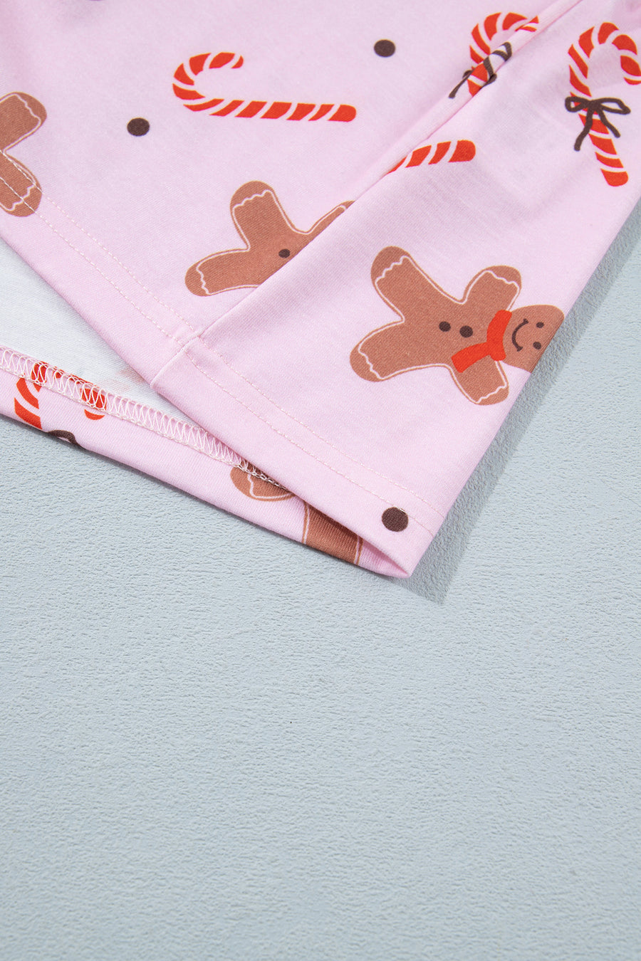 Pink Shell Button Elastic Waist Lounge Set Women UK