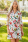 Floral Contrast Shift Dress