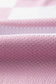 Pink Checkered Bishop Sleeve Sweater - Fashionfitz