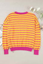 Stripe Hug Loose Fit Sweater