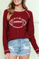 Football Graphic Thermal Knit Top