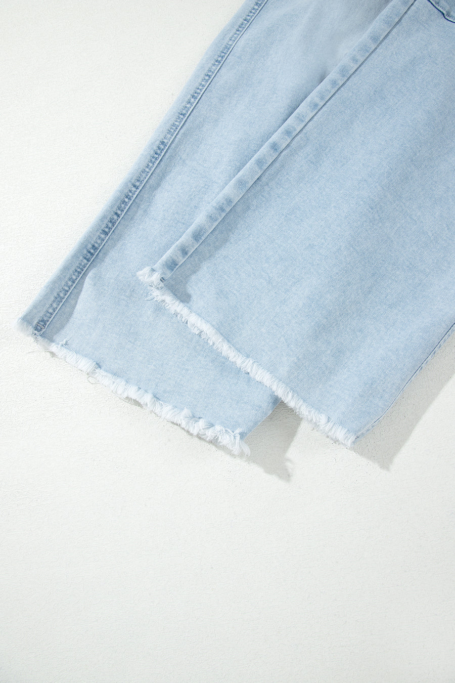 Seam Detail Patch Pocket Raw Cut Shift Plus Size Jeans Women UK