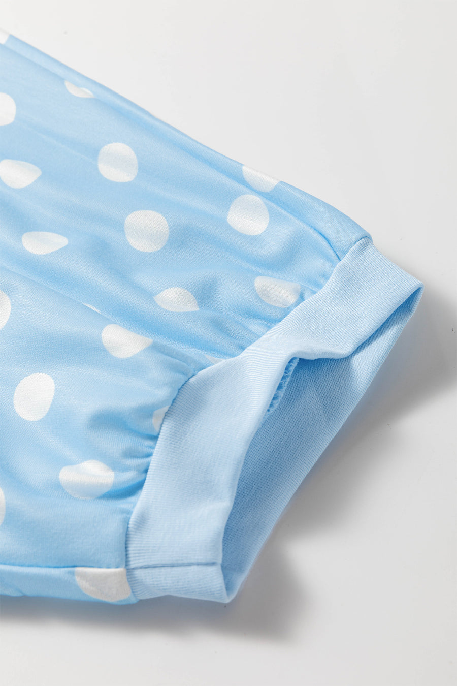 Polka Dot Oversized Top & Drawstring Shorts Set Women UK