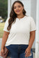 Gray Casual Plain Crew Neck Tee