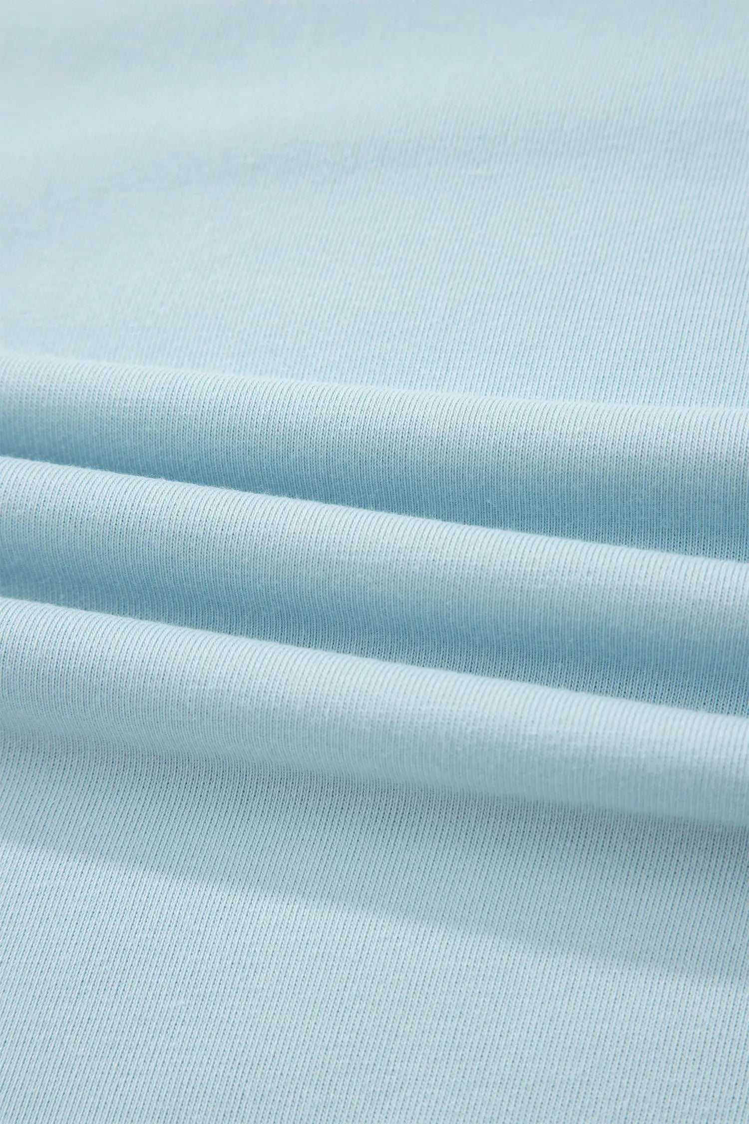 Mist blue contrast trim boxy tank top wide leg pant set pockets outfit sets