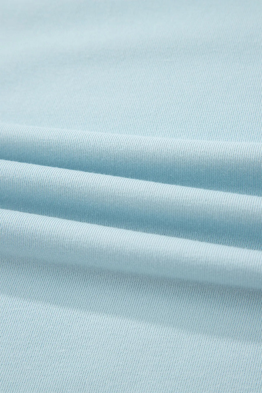 Mist blue contrast trim boxy tank top wide leg pant set pockets outfit sets