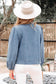 Blue Ties Puff Denim Top