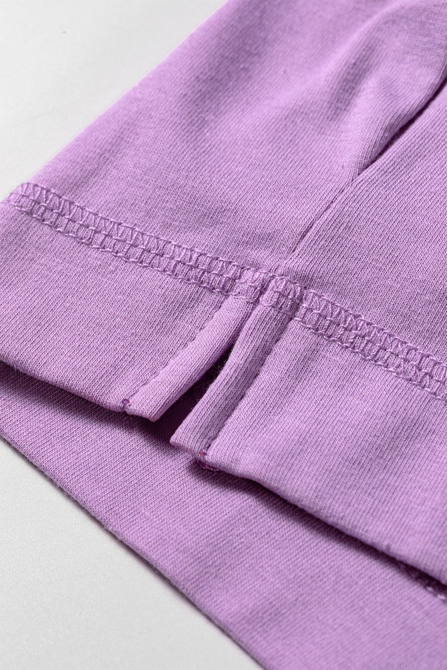 Raw Edge Patch Pocket Oversized Top and Shorts Set Women UK