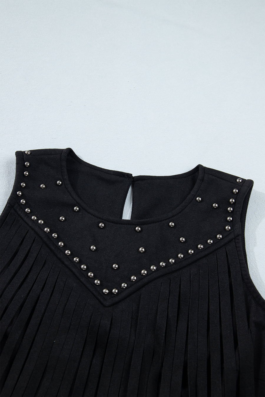 Western Fringe Rivet Sleeveless Top Women UK