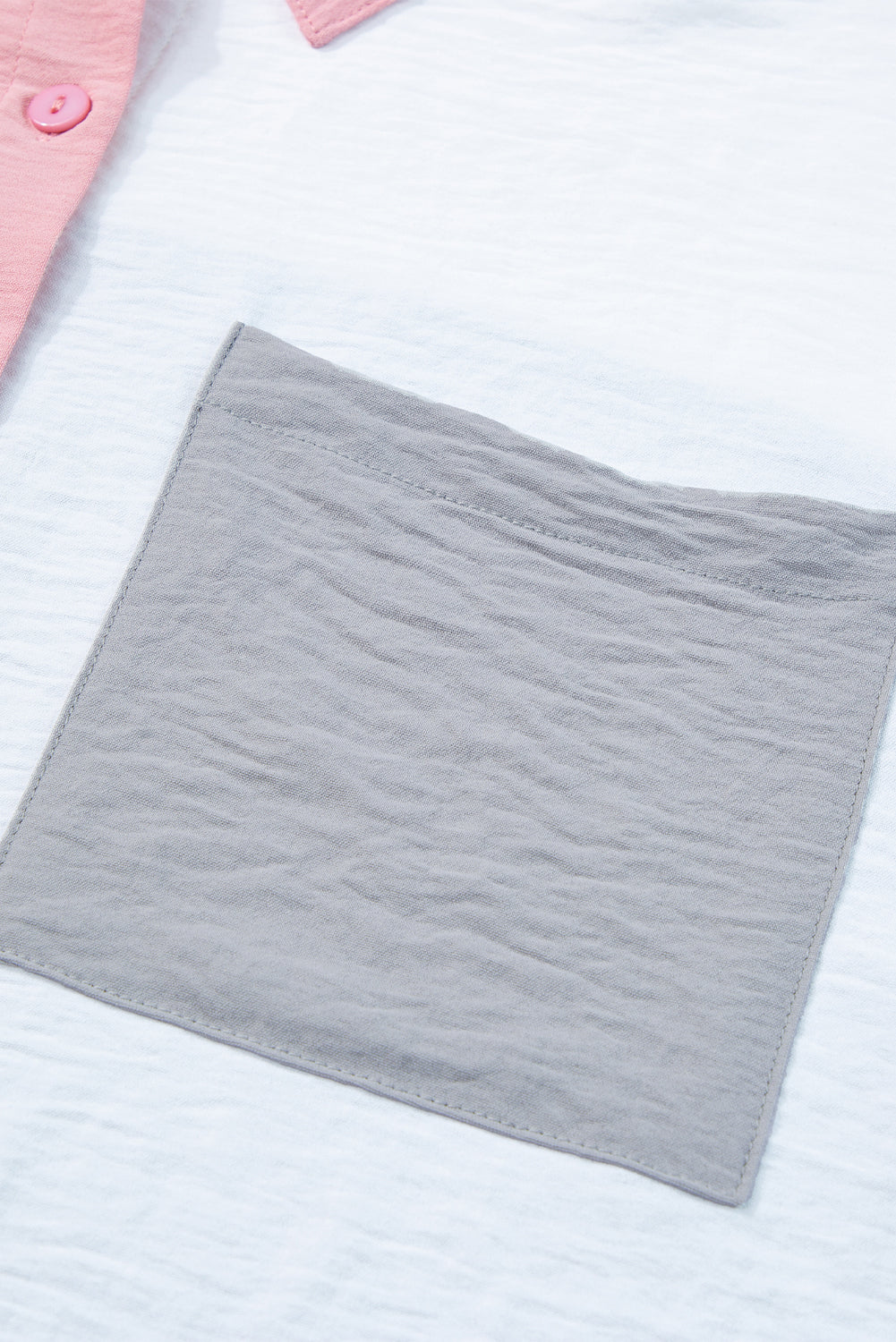 Dusty Pink Color-Block Shirt