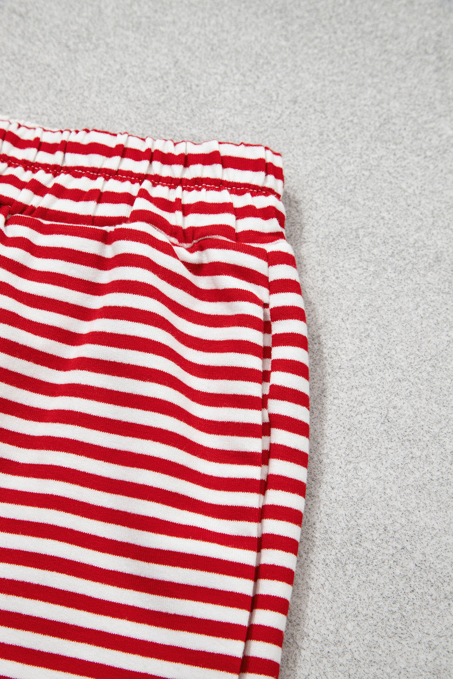 Striped Oversized Mock Neck Sweatshirt Shorts Set Women UK