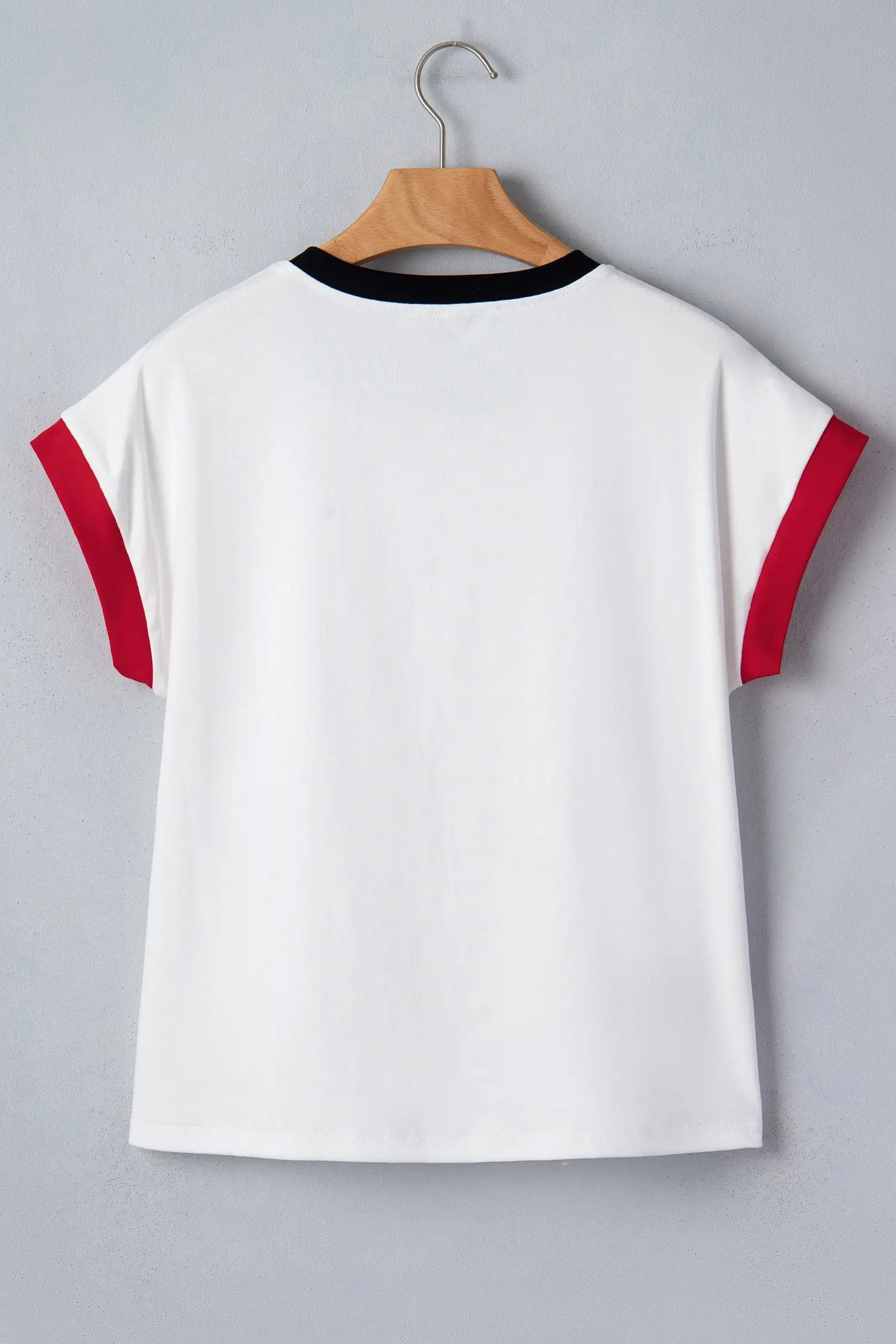 Women’s usa sequin colourblock letter print loose t-shirt t-shirts