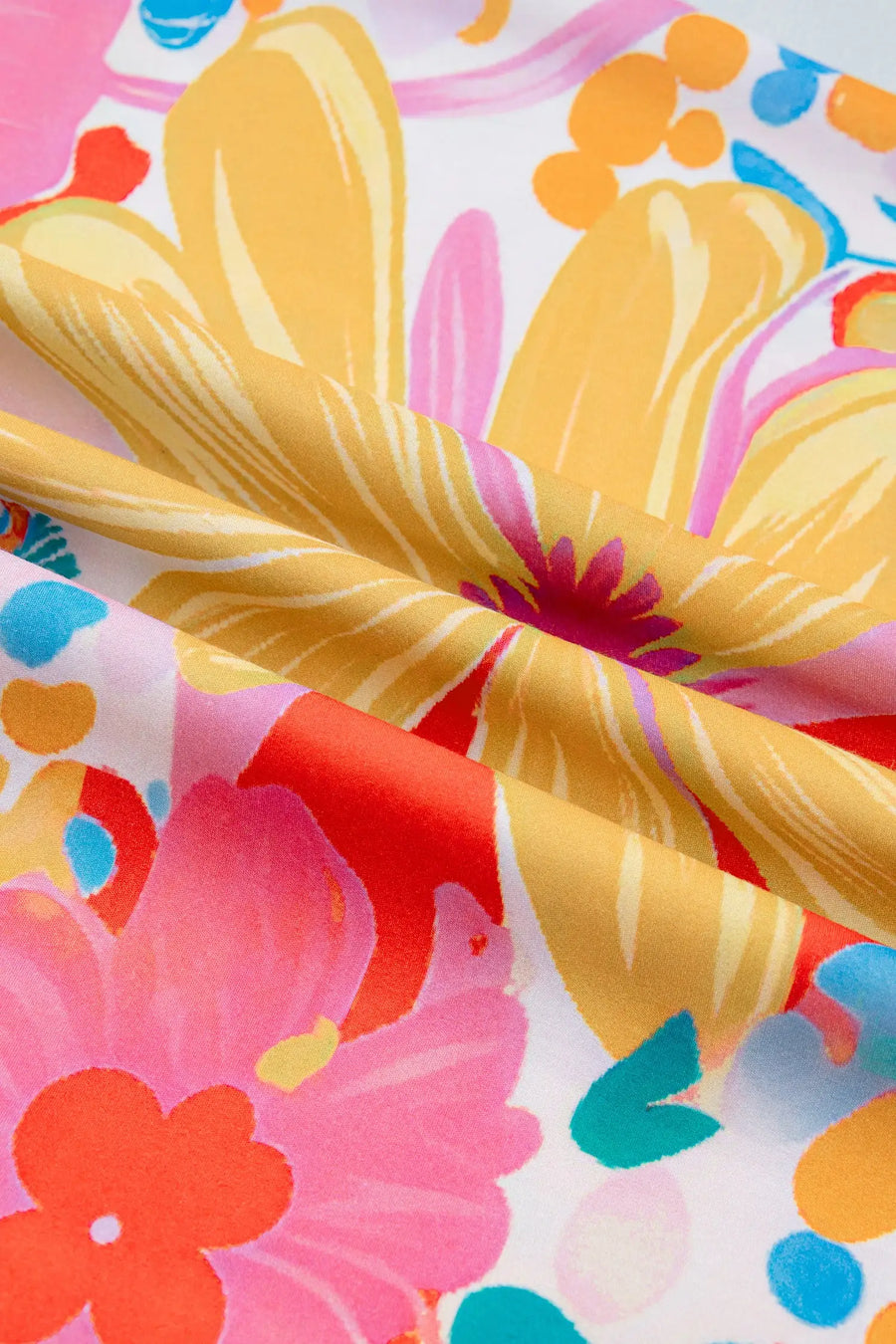 Floral Print Button Down Vacation Dress Women UK