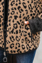 Khaki Leopard Crop Jacket