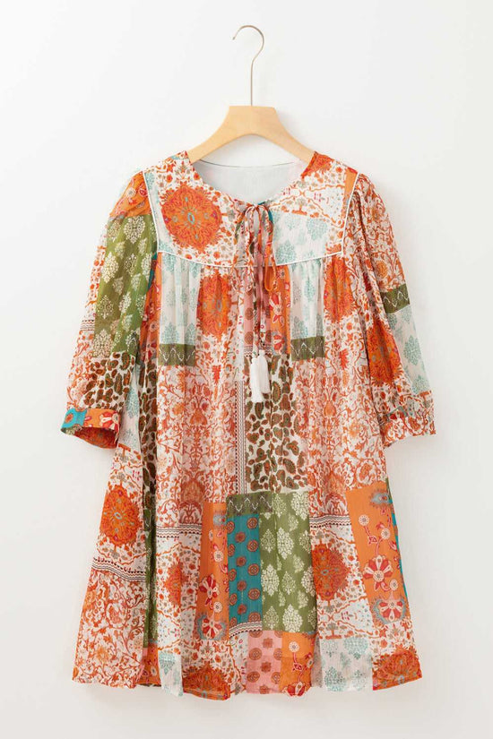 Paisley Breeze Chiffon Dress