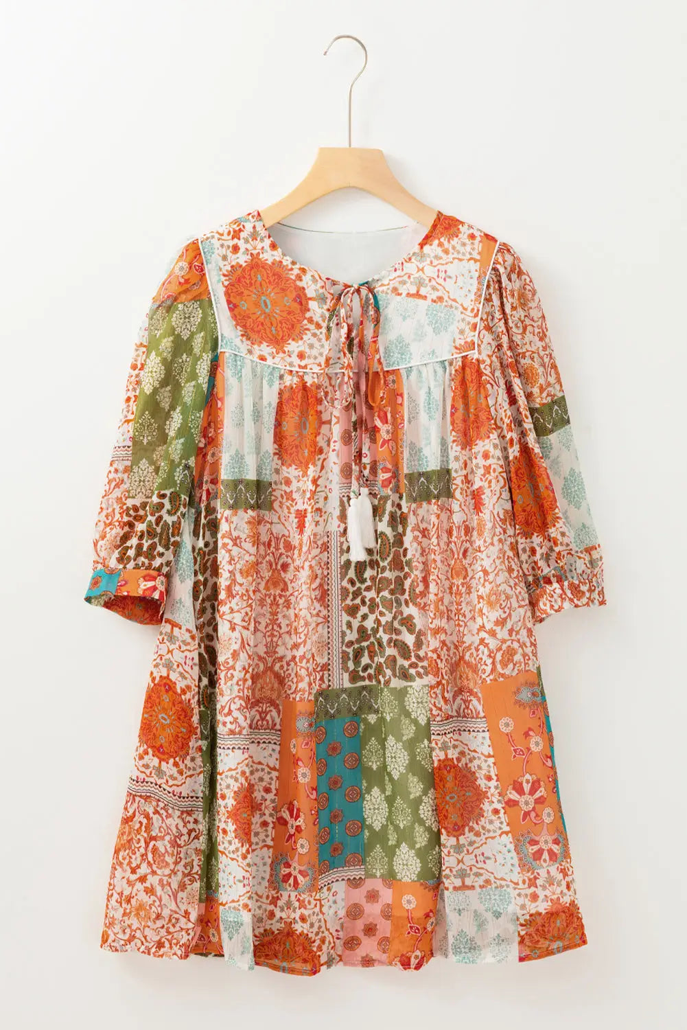 Paisley breeze chiffon dress - boho style