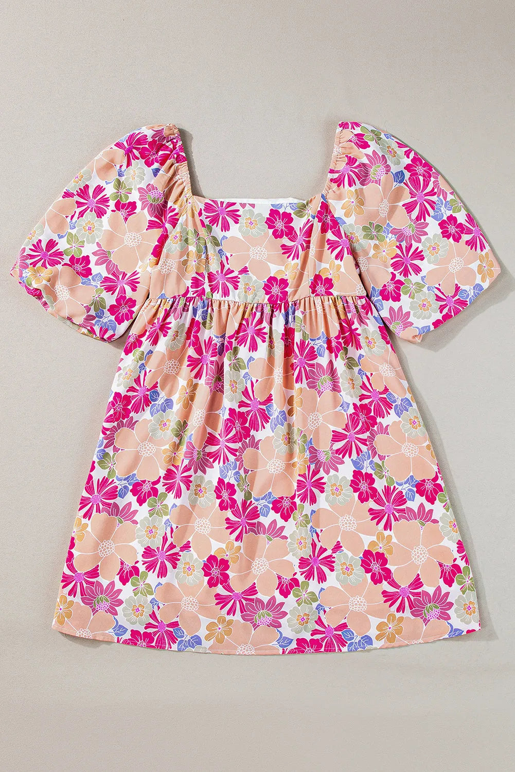 Summer Floral Babydoll Dress - Fashionfitz