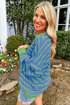 Stripe Hug Loose Fit Sweater