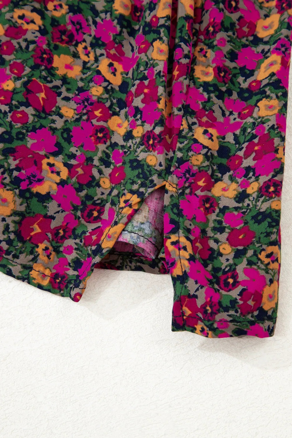 Floral Tank Top - Rose Boho Frilled Straps - Fashionfitz