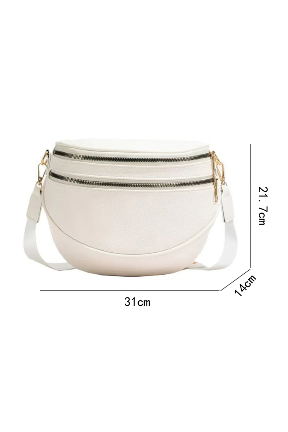 Double Zip Crossbody Bag