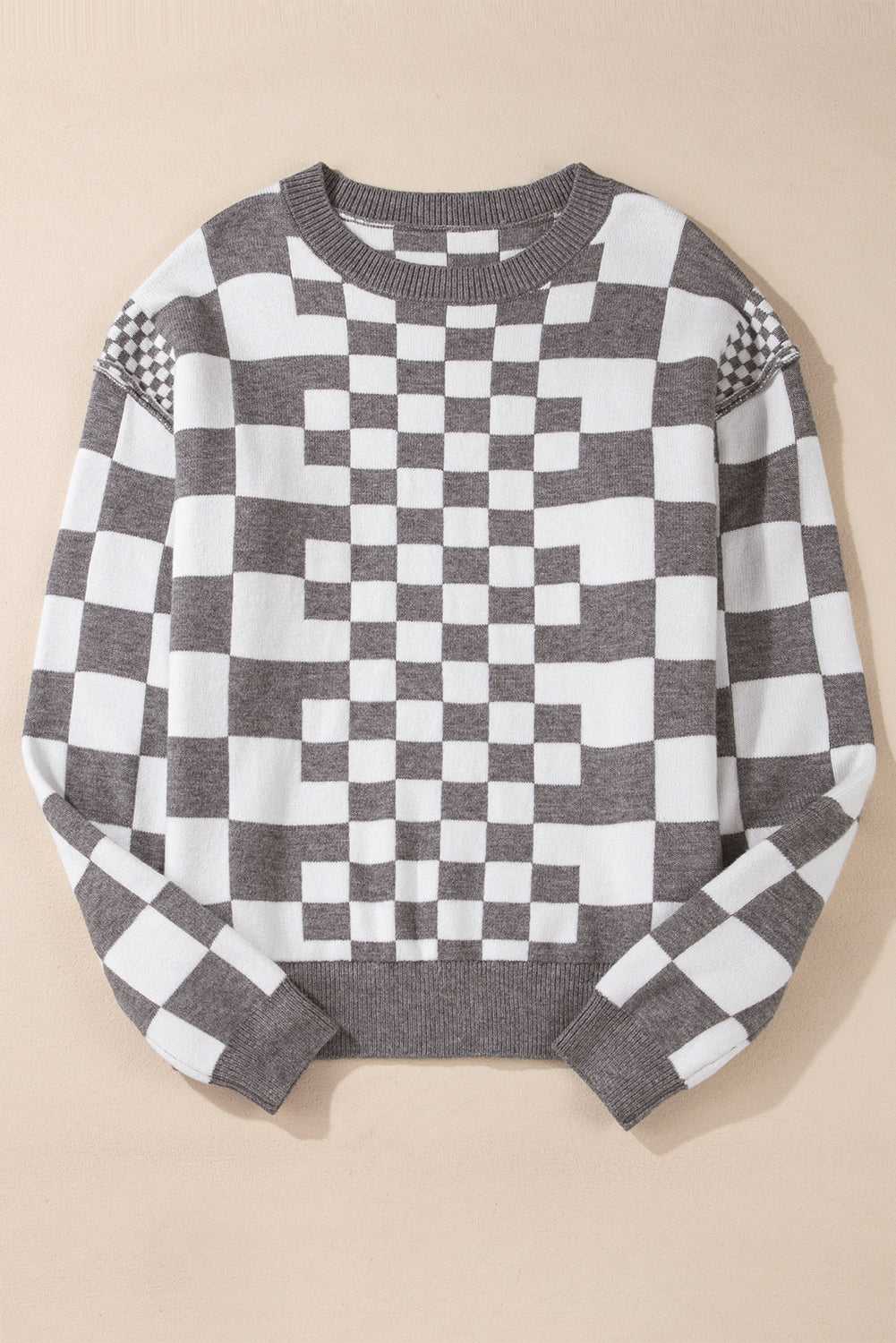 Smoky Plaid Soft Knit Jumper