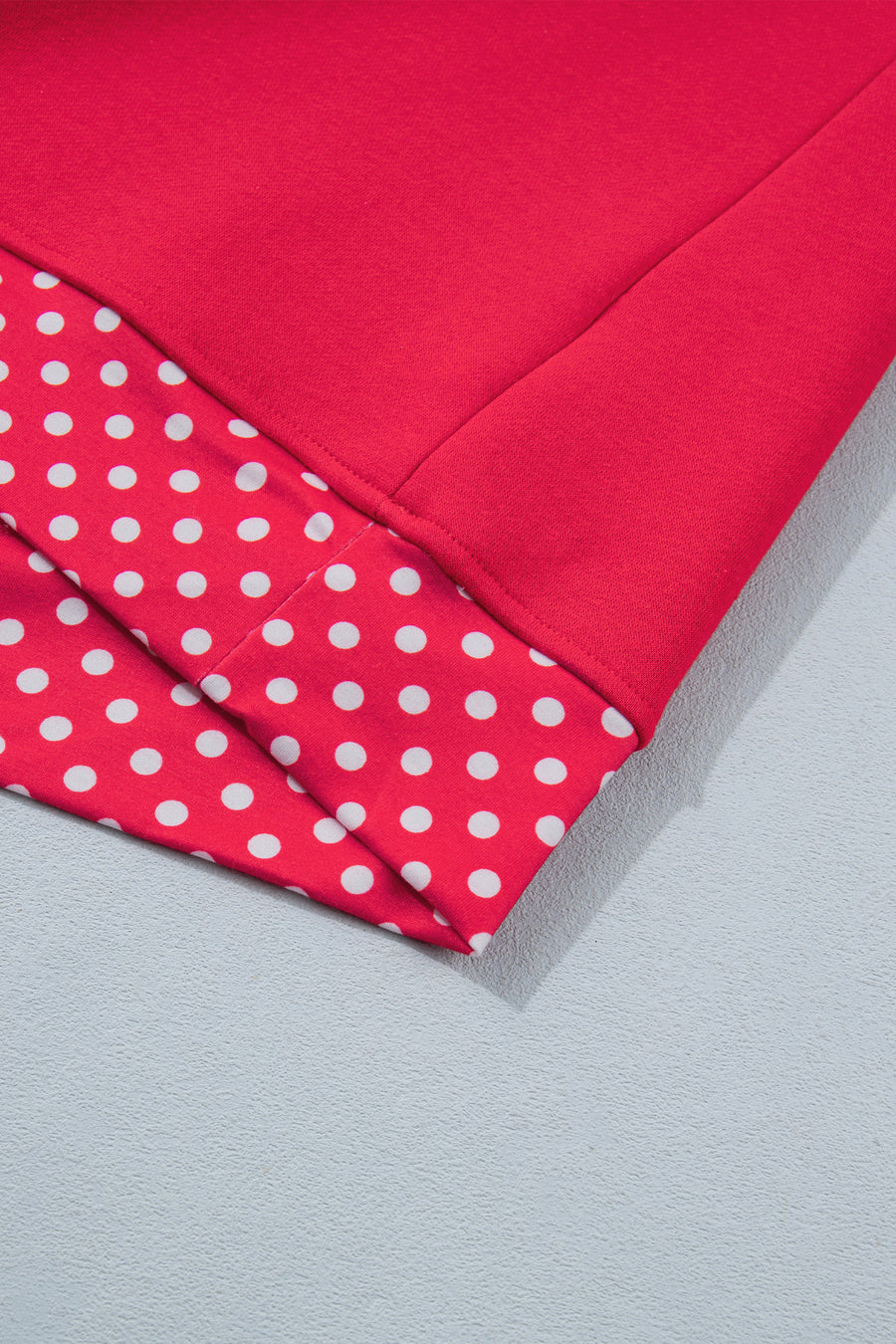 Pink Polka Dot Colour Block Oversized Sweatshirt Women UK